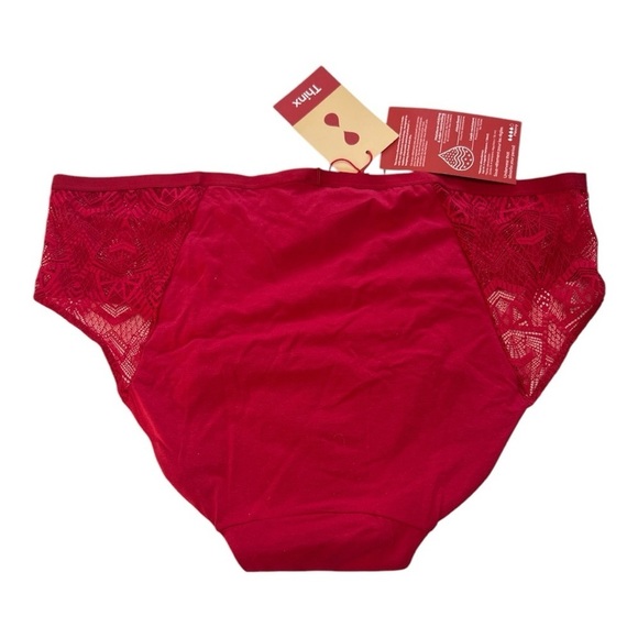 Thinx Sz 4X Brief Modal Red Period Panties Heavy Absorbency NWT - Picture 2 of 5
